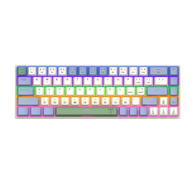 کیبورد مکانیکال گیمینگ تی دگر Viator T-TGK325 Rainbow