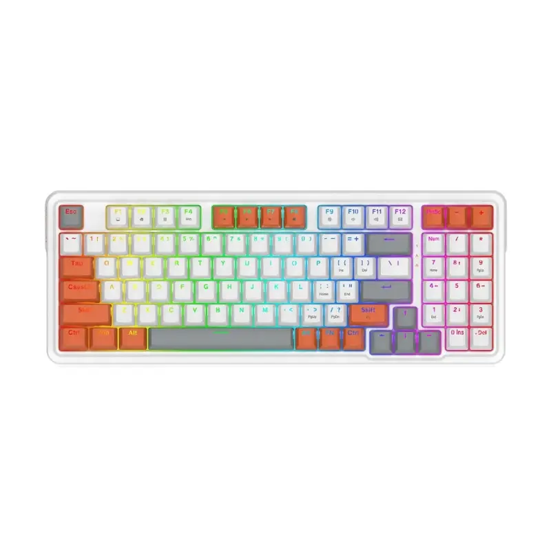 New Project (61) کیبورد گیمینگ ردراگون Gloria K664 WOG RGB