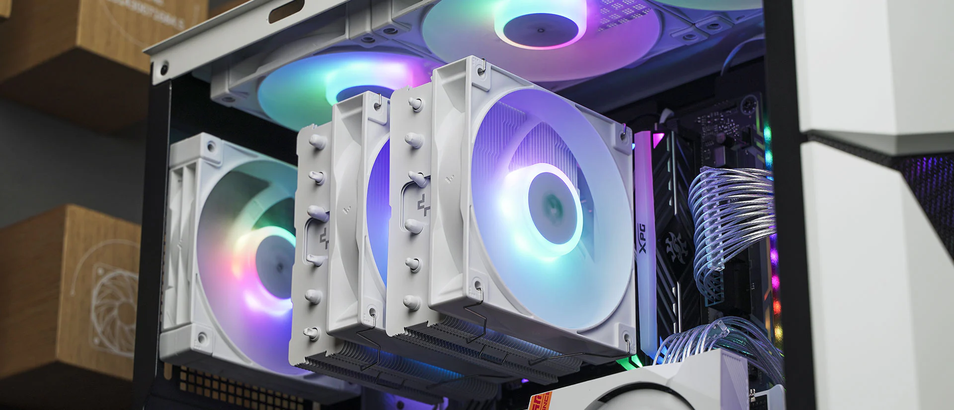 خنک کننده پردازنده دیپ کول مدل AG620 White ARGB