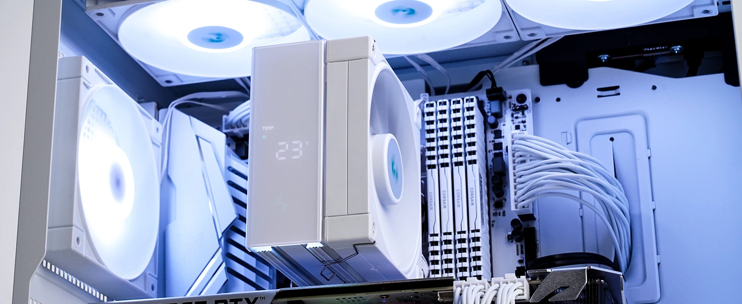 خنک کننده پردازنده دیپ کول مدل AG620 White ARGB