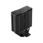 بررسی های فنی خنک کننده DEEPCOOL AG400 DIGITAL توسط سامان پی سی: معرفی خنک کننده DEEPCOOL AG400 DIGITAL یکی از خنک کننده های کارآمد و با کیفیت میانرده است. که توسط شرکت DEEPCOOL تولید شده است. این خنک کننده به واسطه طراحی و مهندسی خاص توانایی خنک کنندگی بسیار کاربردی دارد. این خنک کننده برای پردازنده های میان رده طراحی شده است. به گونه ای که با ابعاد استاندارد و کاربردی خود به همراه فن قدرتمند. انتخاب بسیار مناسبی برای سیستم های میانرده گیمینگ یا طراحی میباشد. DEEPCOOL AG400 DIGITAL کیفیت ساخت کمپانی بزرگ DEEPCOOL یکی از بزرگترین کمپانی های فعال در زمینه منبع تغذیه و خنک کننده و کیس میباشد. که توانسته محصولات بسیار با کیفیتی را تولید کند. این کمپانی بزرگ چینی در تمامی محصولات خود از جمله فن های خنک کننده پردازنده. کیفیت ساخت قابل قبولی ارائه داده است. مانند خنک کننده DEEPCOOL AG400 DIGITAL که کمپانی DEEPCOOL در آن از پلاستیک با کیفیت ABS استفاده کرده است. باید در نظر داشت این کمپانی به صورت تخصصی بهترین مهندسی و مواد اولیه را در محصولات خود اعمال میکند و میتواند نیاز های کاربران را به خوبی بر طرف کند. این محصول با استفاده از مواد با کیفیت و فناوری‌های پیشرفته، دوام و عمر طولانی دارد. مشخصات سخت افزاری خنک کننده DEEPCOOL AG400 DIGITAL دارای یک عدد فن قدرتمند و با کیفیت سایز 120 در 120 میلیمتر میباشد. که به همراه یک عدد هیت سینک با کیفیت و بزرگ که دارای 4 عدد هیت پایپ 6 میلی متری و مهندسی حرفه ای میباشد. ابعاد این خنک کننده 125×92×153 میلی‌متر میباشد. فن این خنک کننده از نوع Hydro Bearing بوده و فاقد نورپردازی می باشد. همچنین سرعت چرخش فن بین 500 تا 2100 دور در دقیقه میباشد و 36.6 دسیبل نویز تولید میکند. کانکتور برق فن به صورت 4 پین PWM استاندارد CPU FAN میباشد که در قسمت CPU FAN مادربرد متصل میشود. لیست پشتیبانی از سوکت های پردازنده این خنک کننده بر روی پلتفرم INTEL سوکت های LGA-1200,LGA-1700,LGA-115x و بر روی پلتفرم AMD سوکت های AM5/AM4 میباشد. که نیازی به براکت های جدا برای نصب روی این سوکت ها ندارد. DEEPCOOL AG400 DIGITAL