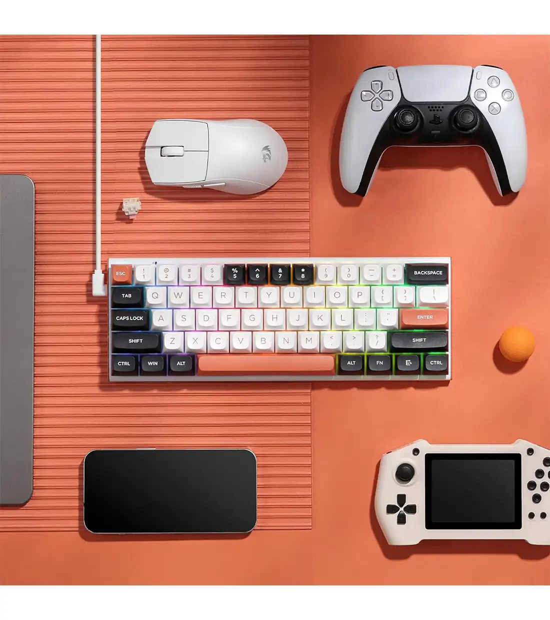 کیبورد مکانیکال گیمینگ ردراگون Fidd K683 WBO RGB