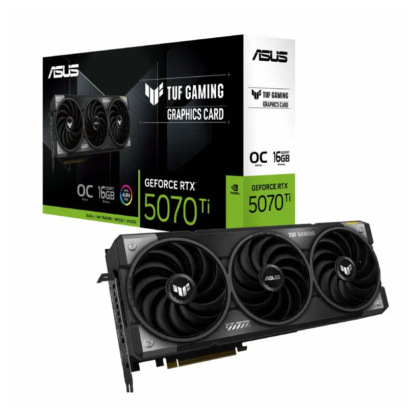 کارت گرافیک ایسوس مدل RTX 5070 TI TUF OC 16GB