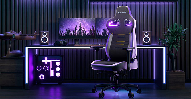 صندلی گیمینگ ورتاگیر PL4800 Burgundy Red