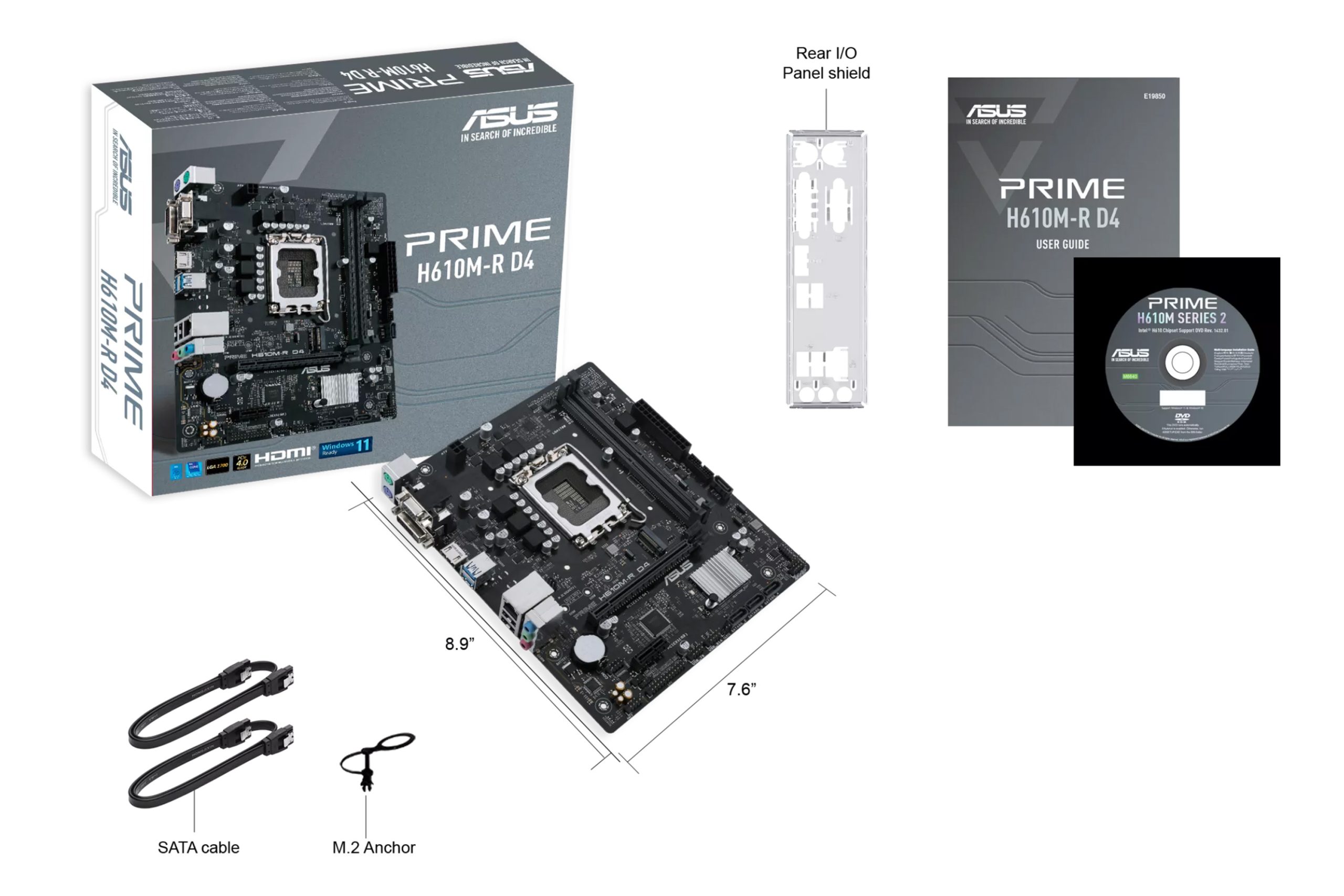 مادربرد ایسوس مدل ASUS PRIME H610M-R D4