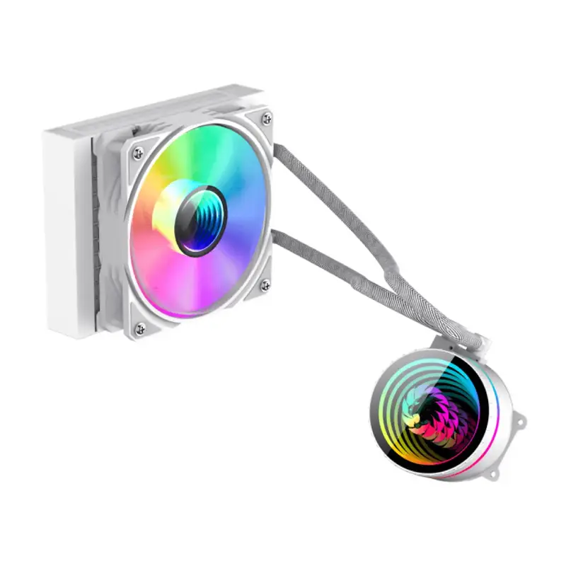 New Project (39) خنک کننده مایع پردازنده گیم مکس IceBurg 120 Infinity White