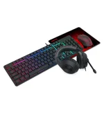 باندل گیمینگ هدست و کیبورد و موس و موس پد ردراگون Essentials S107P-BA