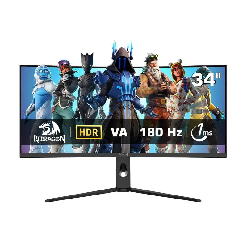 مانیتور گیمینگ 34 اینچ ردراگون GMQ3418RVC مانیتور گیمینگ 34 اینچ ردراگون GMQ3418RVC