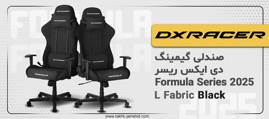 صندلی گیمینگ دی ایکس ریسر Formula Series 2025 L Fabric Black