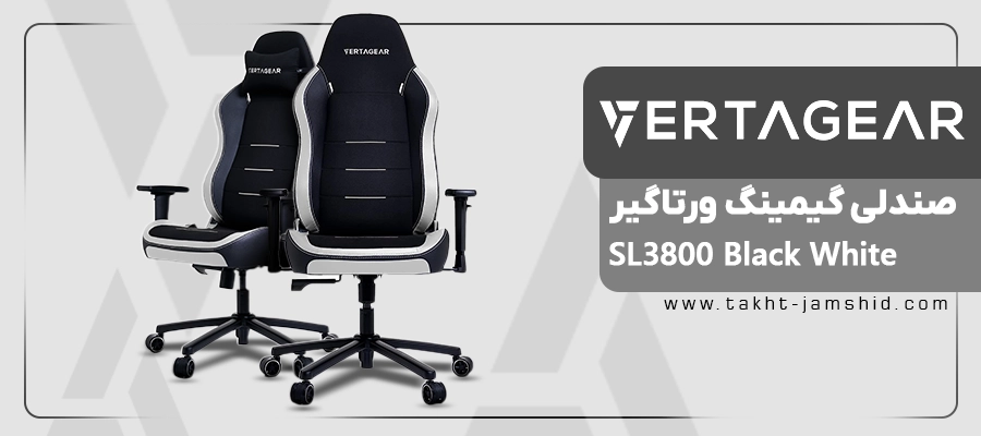 صندلی گیمینگ ورتاگیر SL3800 Black White