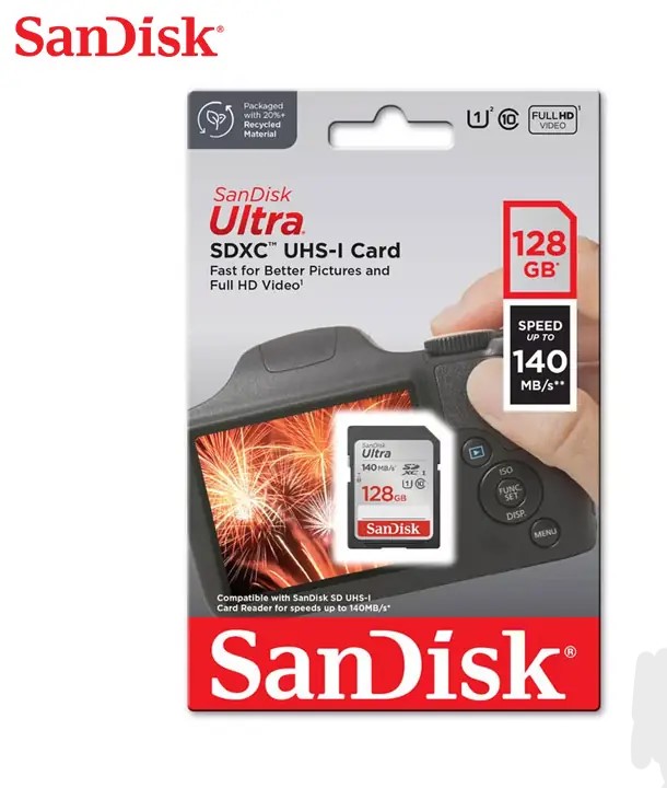 کارت حافظه SDXC سن دیسک مدل 128GB Ultra SDXC UHS-I 140MB/s