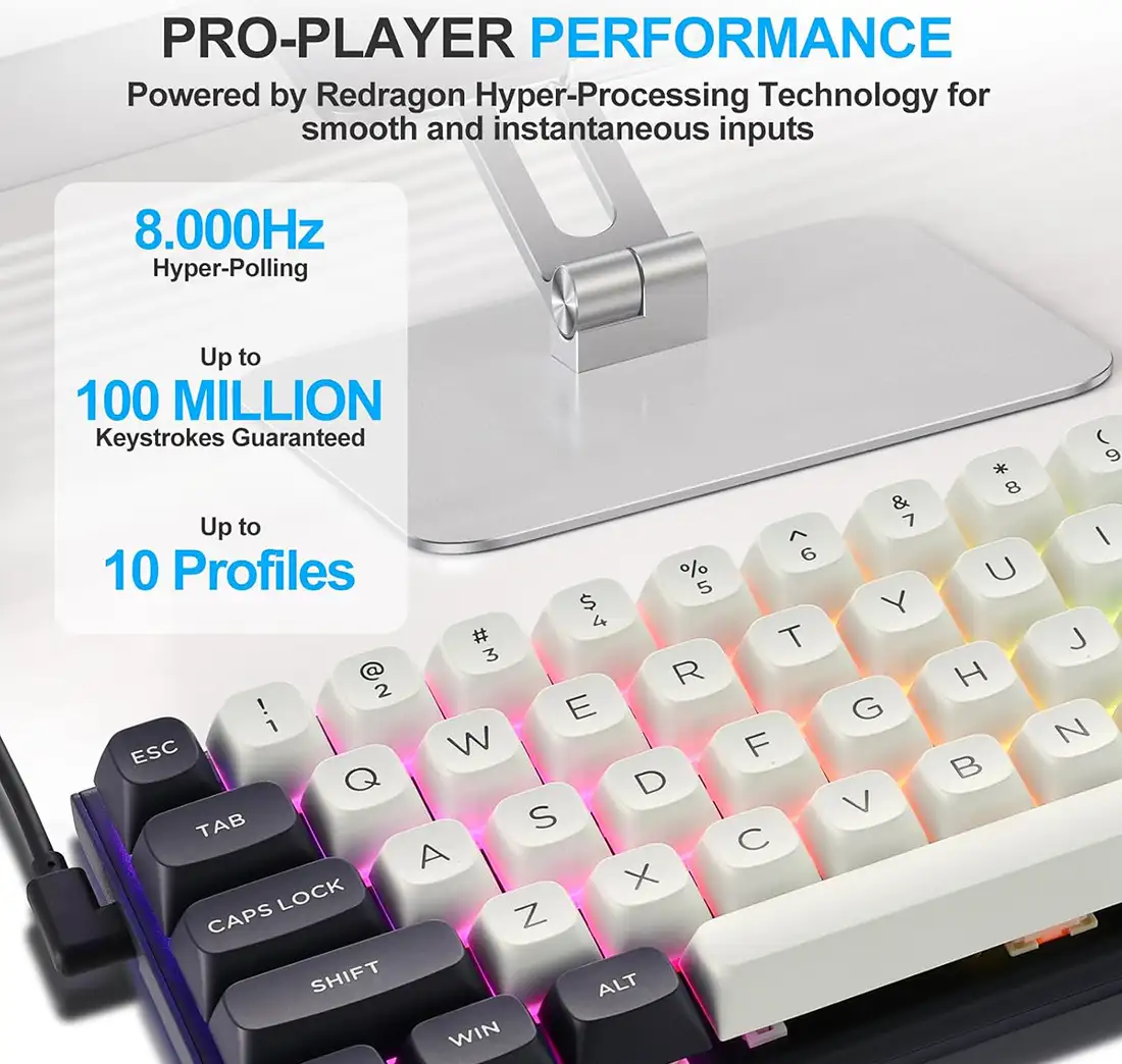 کیبورد مکانیکال گیمینگ ردراگون K712 RGB-M