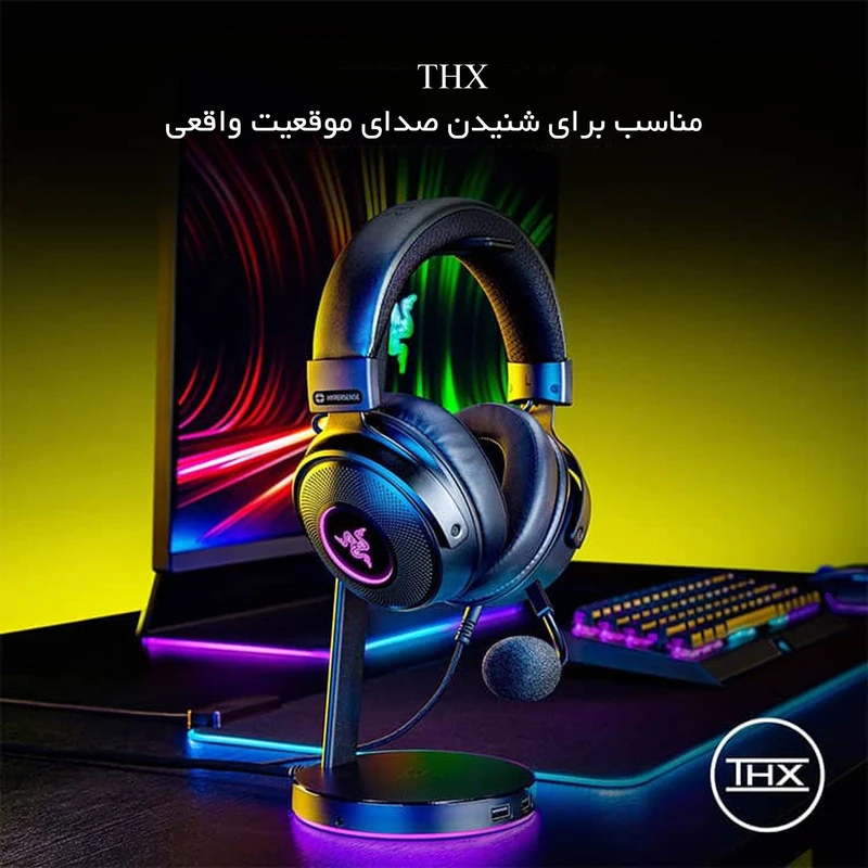هدست گیمینگ ریزر مدل Kraken V3 Hypersense WRD