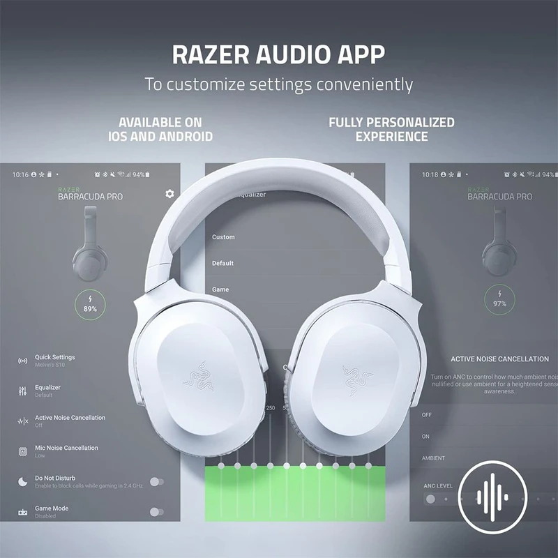 هدست گیمینگ ریزر مدل Razer Barracuda X MERCURY 2022 White