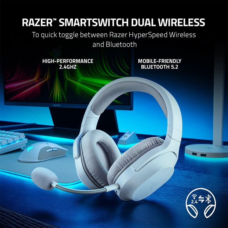 هدست گیمینگ ریزر مدل Razer Barracuda X MERCURY 2022 White