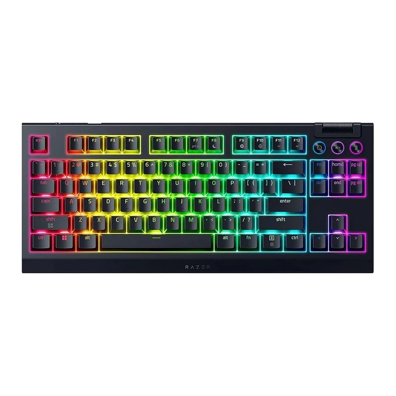 کیبورد بی‌ سیم گیمینگ ریزر مدل BlackWidow V4 TKL HyperSpeed
