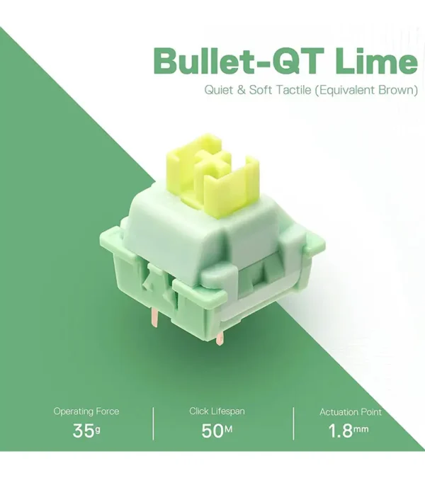 سوئیچ کیبورد مکانیکال ردراگون A113 Bullet QT - تصویر 3