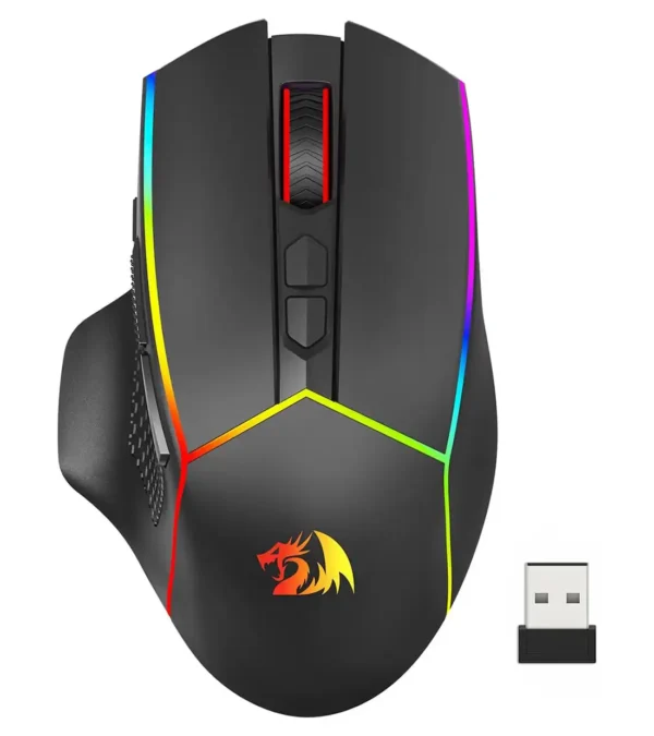 موس بی سیم گیمینگ ردراگون AXE M814 PRO RGB - تصویر 2