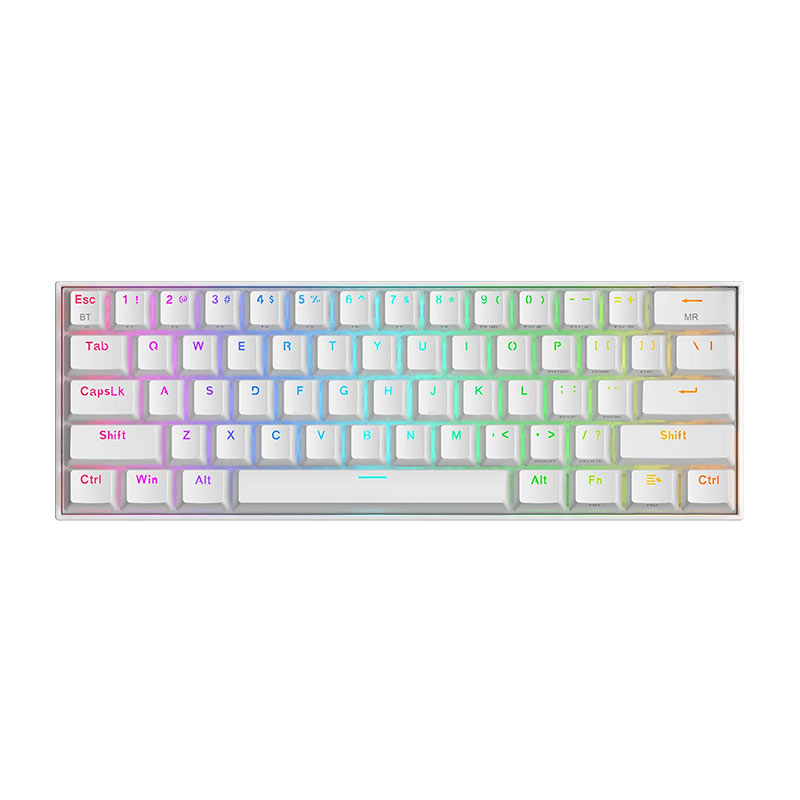 DRACONICWHITE.jpg کیبورد مکانیکال گیمینگ ردراگون Draconic K530 White RGB - Image 1