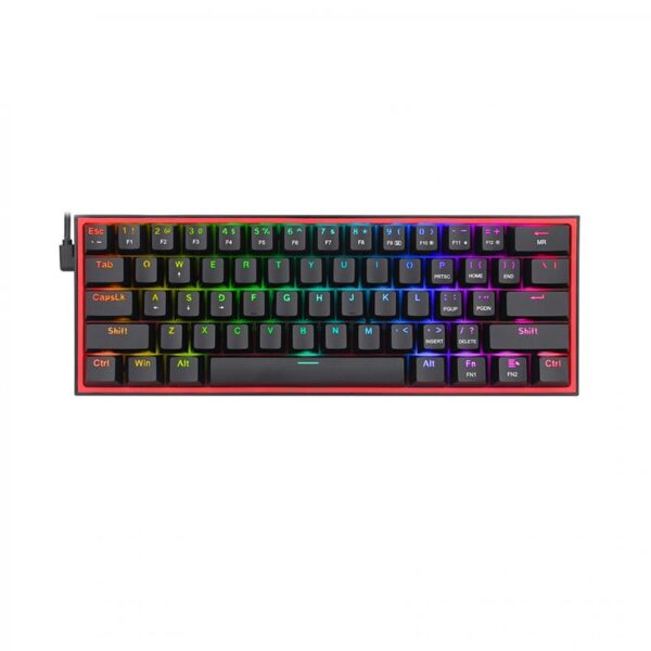 FIZZBLACK1.jpg کیبورد مکانیکال گیمینگ ردراگون K617 FIZZ RGB Black - Image 1