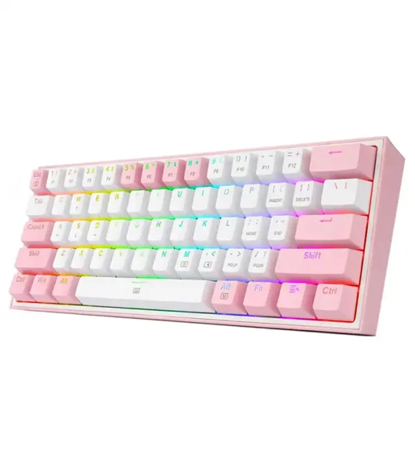 کیبورد مکانیکال گیمینگ ردراگون K617 FIZZ White-Pink - تصویر 2