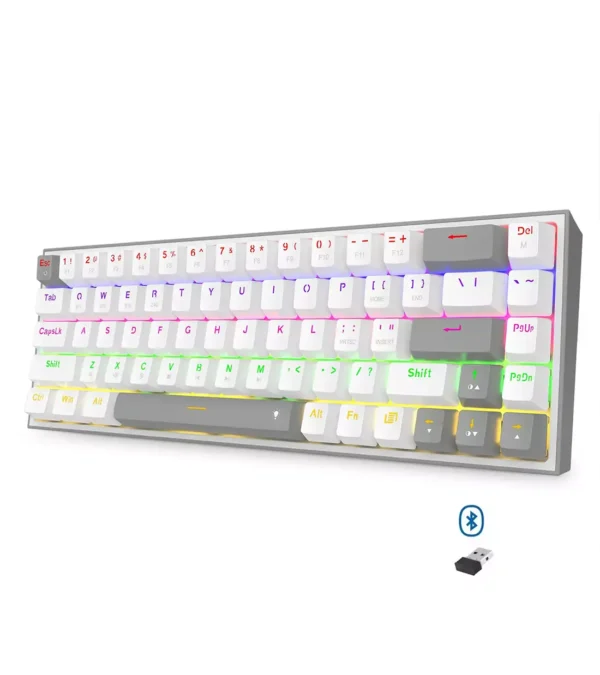 کیبورد بی سیم/باسیم مکانیکال گیمینگ ردراگون K705 WG PRO RGB - تصویر 2