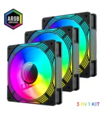 فن کیس گیمینگ گیم‌ مکس KF300R Black بسته 3 عددی - تصویر 3