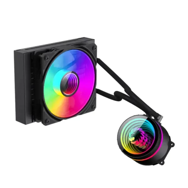 خنک کننده مایع پردازنده گیم مکس IceBurg 120 Infinity Black - تصویر 1
