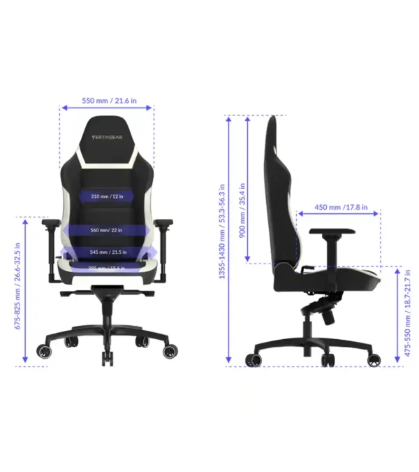 صندلی گیمینگ ورتاگیر PL6800 Carbon Black - تصویر 3
