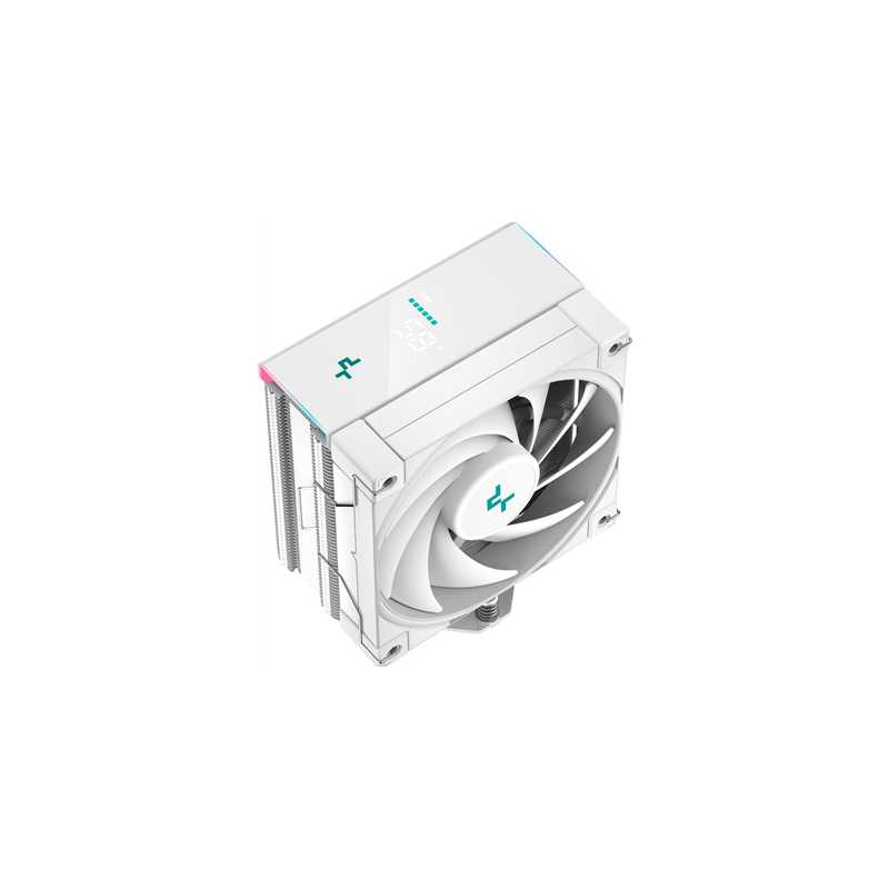deepcool-ak400-digital-cpu-cooler-white-1x-120mm-fan-single-tower-argb-4x-direct-touch-copper-heatpipes-intel-amd.jpg خنک کننده پردازنده دیپ کول مدل AK400 DIGITAL white - Image 1