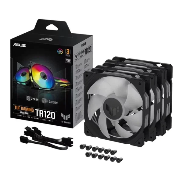 فن کیس ایسوس مدل TUF Gaming TR120 BLACK ARGB - تصویر 6