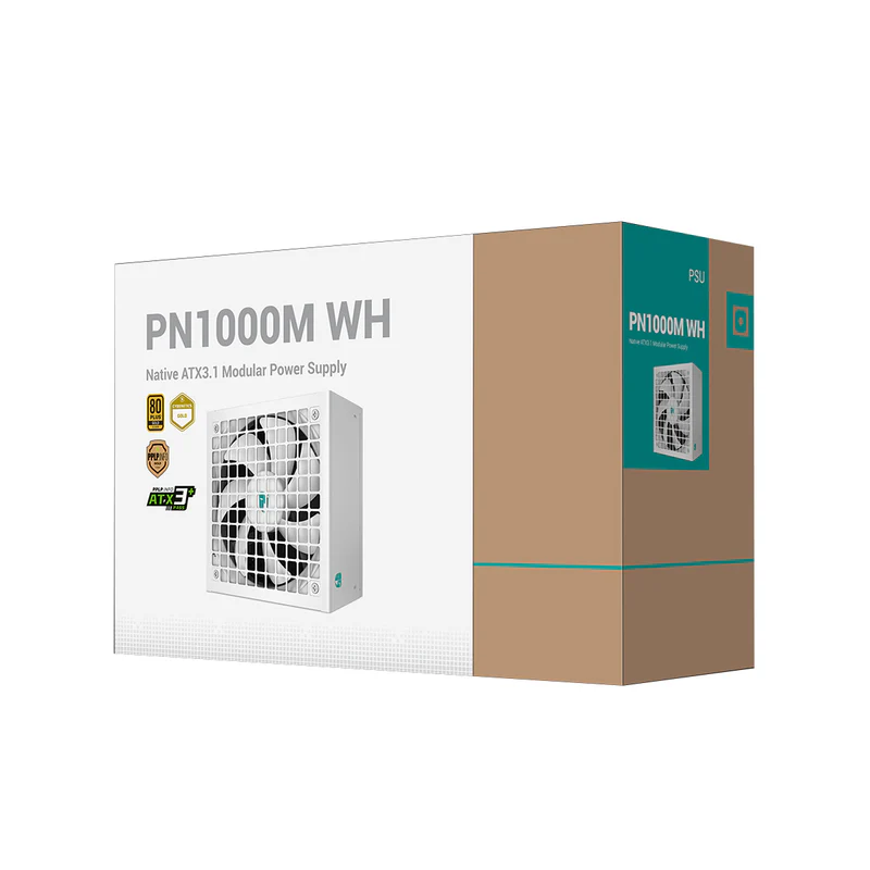xfgndftgumfyuj_800x.webp پاور دیپ کول 1000 وات مدل PN1000M WH ATX 3.1 - Image 1