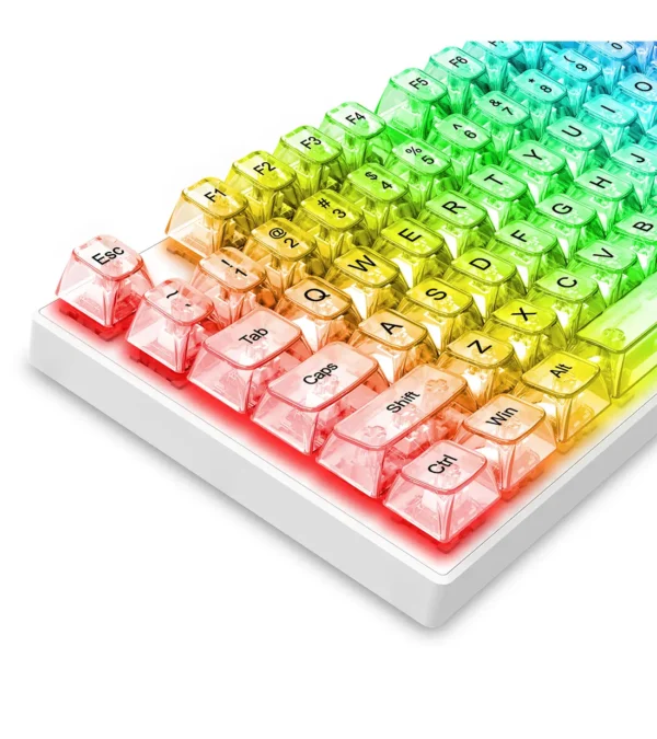 مجموعه کامل کلید کیبورد مکانیکال ردراگون A137 Transparent - Image 2