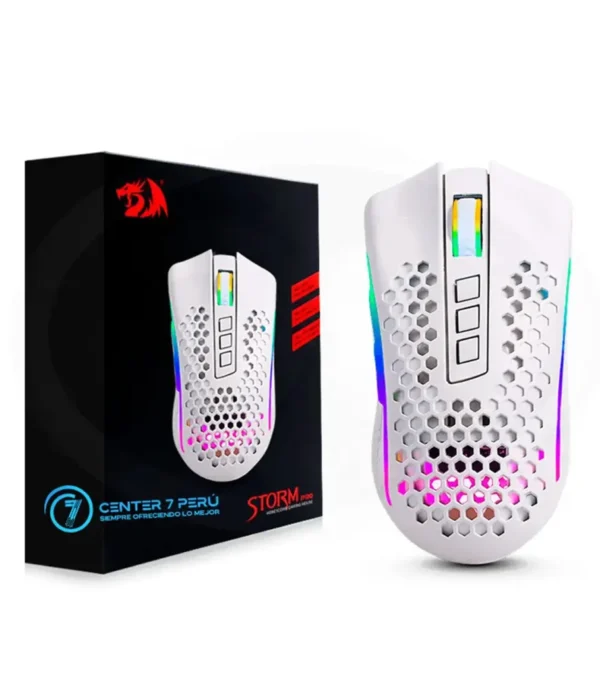 موس بی سیم گیمینگ ردراگون Storm Pro M808-KS White - Image 2