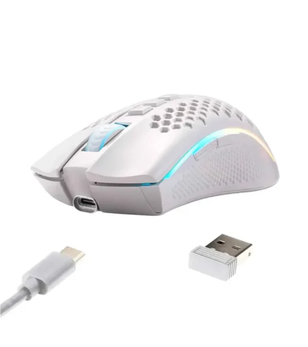 موس بی سیم گیمینگ ردراگون Storm Pro M808-KS White - Image 4