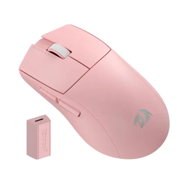 موس بی‌سیم گیمینگ ردراگون Redragon M916 PRO 4K Pink - تصویر 1