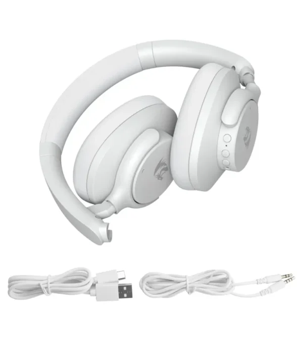 هدست بی سیم گیمینگ ردراگون VIBECORE H610 WHITE - Image 3