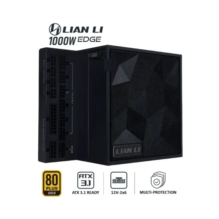 پاور 1000 وات لیان لی EDGE GOLD 1000 UK Black Full Modular به همراه هاب