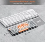 کیبورد بی سیم مکانیکال گیمینگ ردراگون HORUS K609 GG Pro - تصویر 3