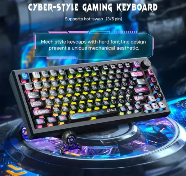 کیبورد بی سیم مکانیکال گیمینگ ردراگون K732 MC RGB PRO - Image 7
