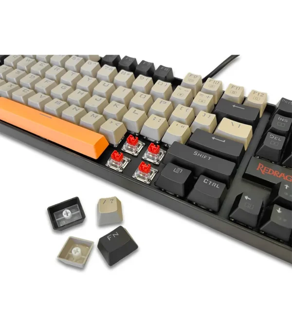 کیبورد مکانیکال گیمینگ ردراگون KUMARA K552-OG-GY-BK RGB - تصویر 4