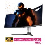 مانیتور گیمینگ 49 اینچ خمیده اچ کا سی MG49P2U