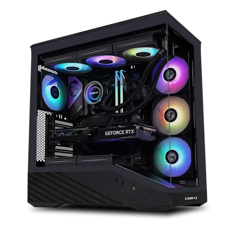 کیس گیمینگ لیان لی Vector V100R Black