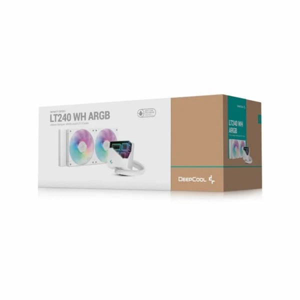 خنک کننده مایع پردازنده دیپ کول مدل LT240 ARGB WH